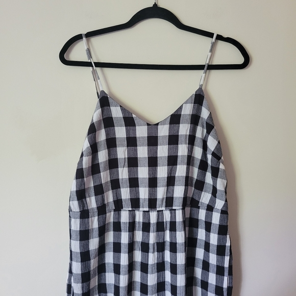 MADEWELL Cami Wide-Leg Jumpsuit in Gingham Check - Picture 6 of 11